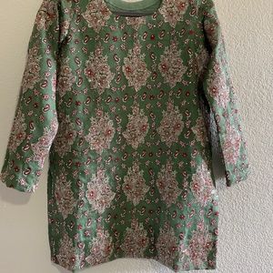 Heavily embellished sage green shirt and gotta work dupatta